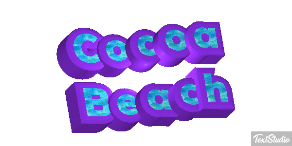 Cocoa Beach Efekt tekstowy
