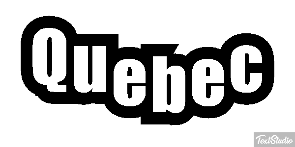 Quebec Text effect