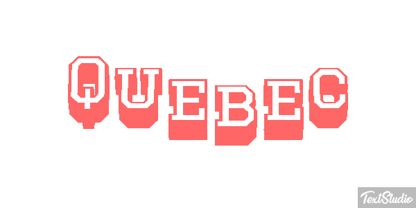 Quebec Text effect