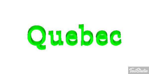 Quebec Text effect