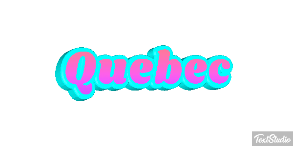 Quebec Text effect