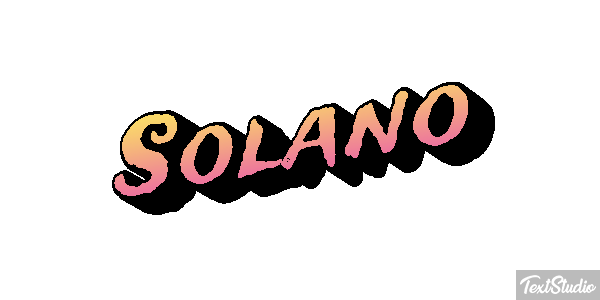 Solano Текстовый эффект