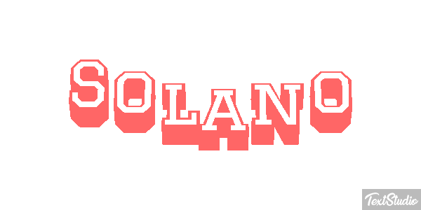 Solano Текстовый эффект