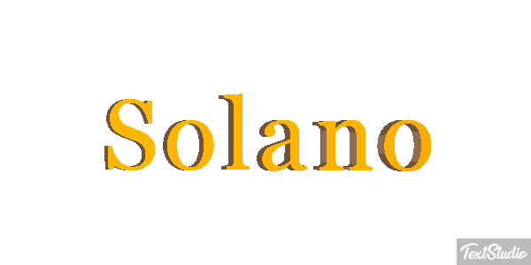 Solano Текстовый эффект