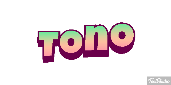 Toño Efecto de texto