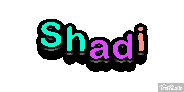 Shadi Текстовый эффект