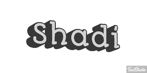 Shadi Текстовый эффект