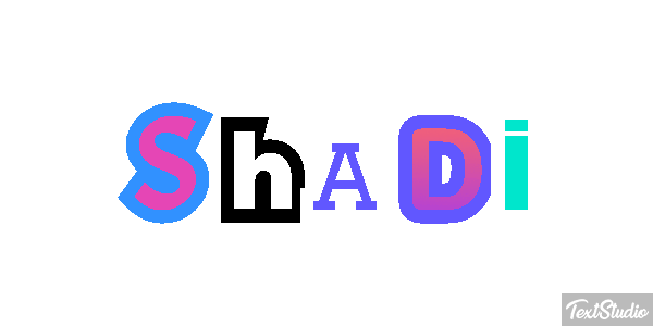Shadi Текстовый эффект