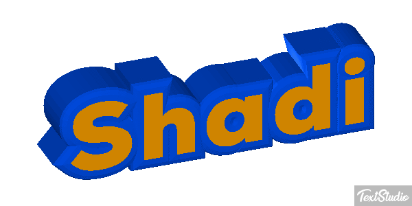 Shadi Текстовый эффект