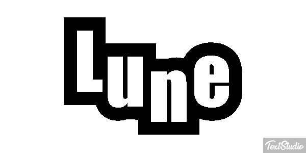 Lune Effet de texte