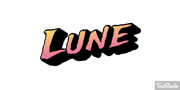 Lune Effet de texte