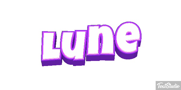 Lune Effet de texte