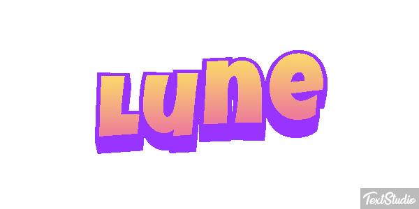Lune Effet de texte