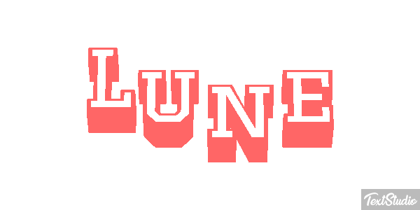 Lune Effet de texte