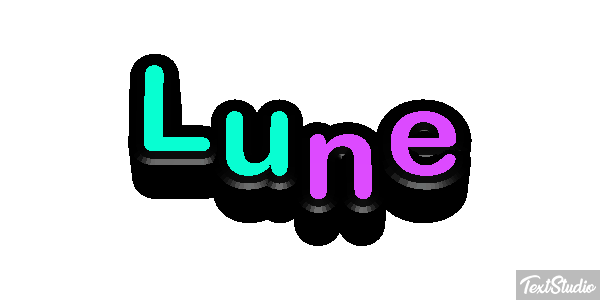 Lune Effet de texte