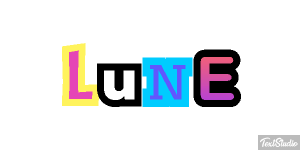 Lune Effet de texte