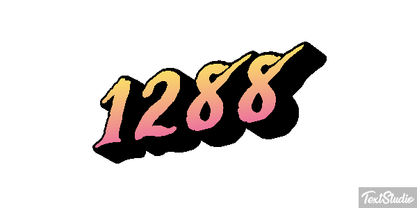 1288 Text effect
