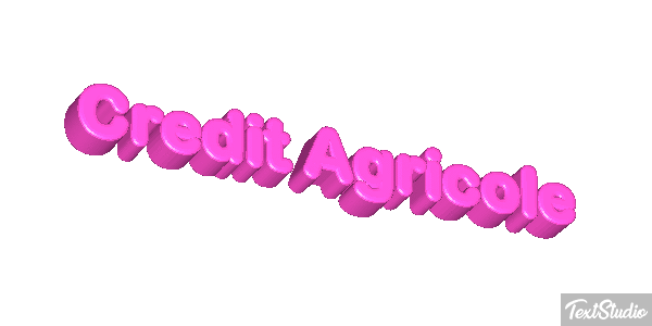 Credit Agricole Texteffekt