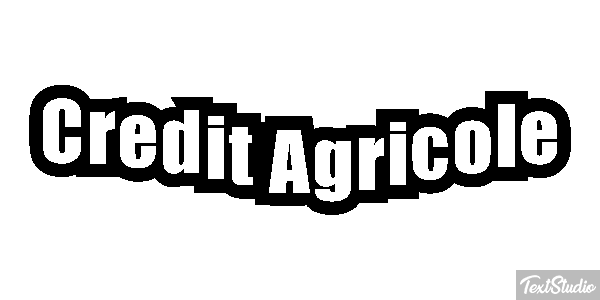 Credit Agricole Texteffekt