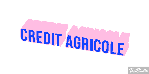 Credit Agricole Texteffekt