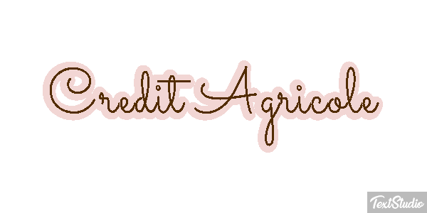 Credit Agricole Texteffekt