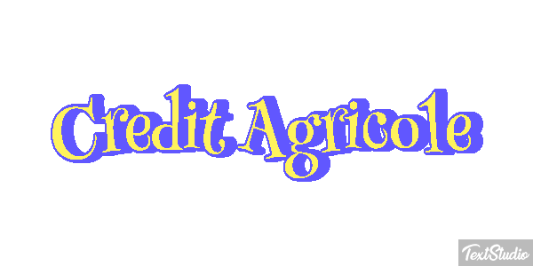 Credit Agricole Texteffekt