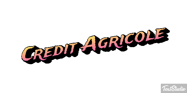 Credit Agricole Texteffekt