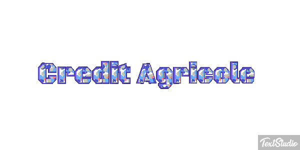 Credit Agricole Texteffekt