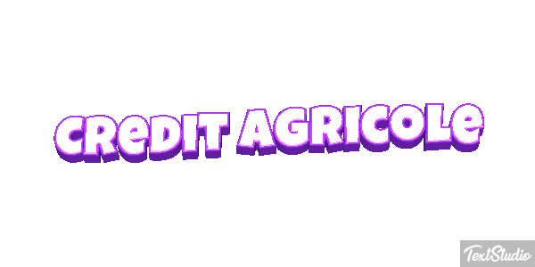 Credit Agricole Texteffekt