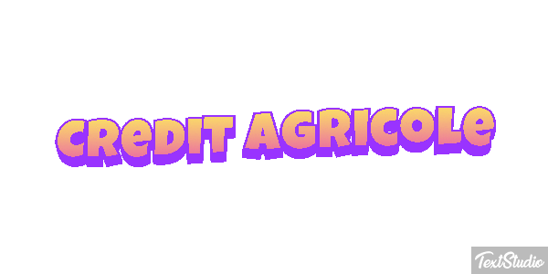 Credit Agricole Texteffekt