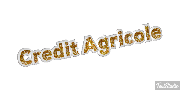 Credit Agricole Texteffekt