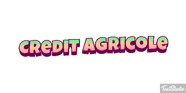 Credit Agricole Texteffekt