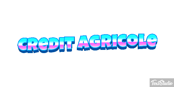 Credit Agricole Texteffekt