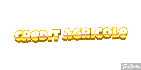 Credit Agricole Texteffekt