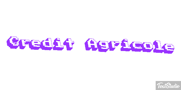 Credit Agricole Texteffekt