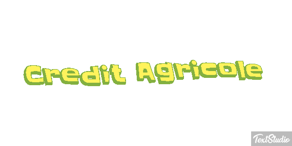 Credit Agricole Texteffekt
