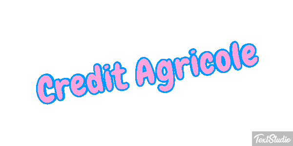 Credit Agricole Texteffekt