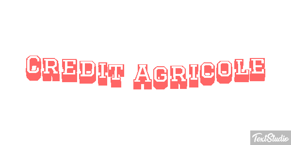 Credit Agricole Texteffekt