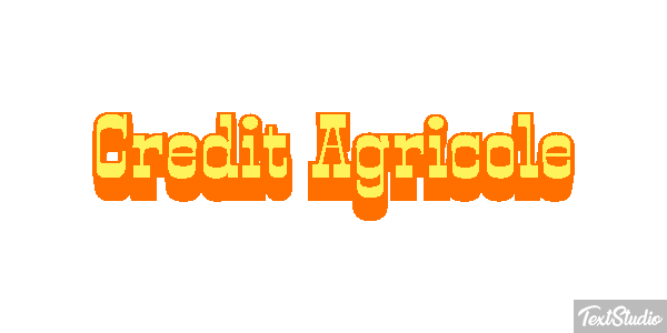 Credit Agricole Texteffekt