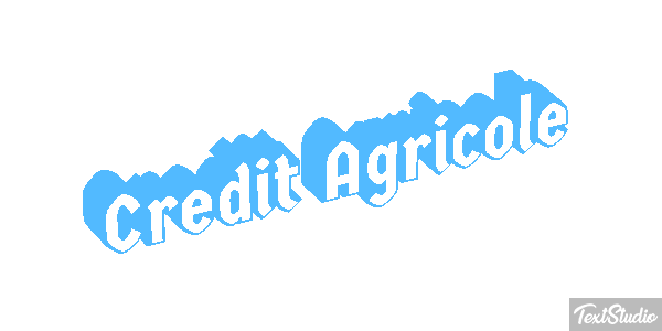 Credit Agricole Texteffekt