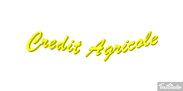 Credit Agricole Texteffekt