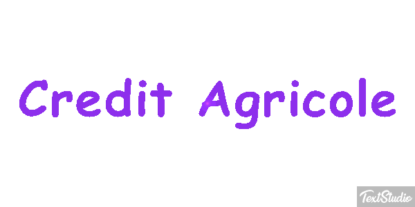 Credit Agricole Texteffekt