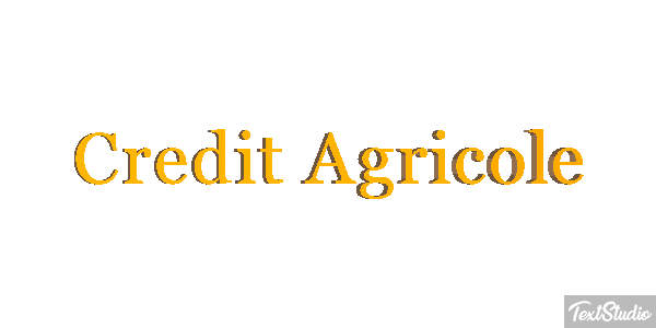 Credit Agricole Texteffekt