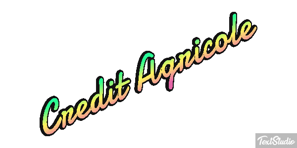 Credit Agricole Texteffekt