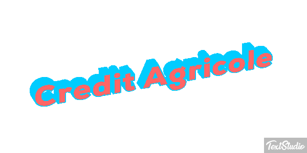 Credit Agricole Texteffekt