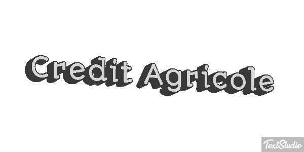 Credit Agricole Texteffekt