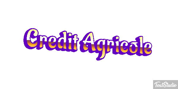 Credit Agricole Texteffekt