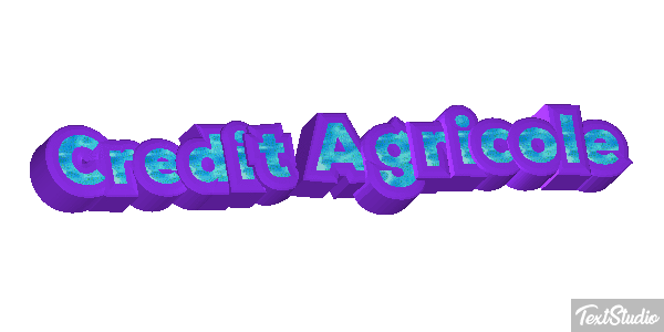 Credit Agricole Texteffekt