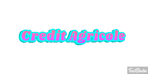 Credit Agricole Texteffekt