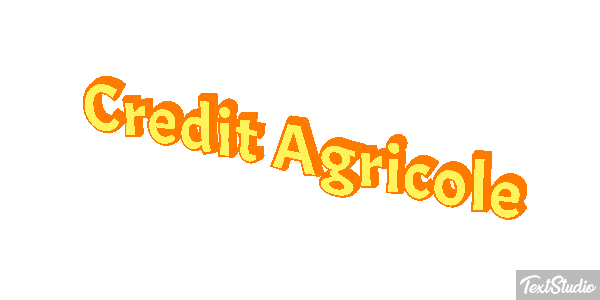 Credit Agricole Texteffekt